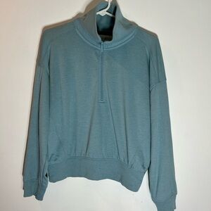 Lou & Grey Dusty Blue Terry Pullover